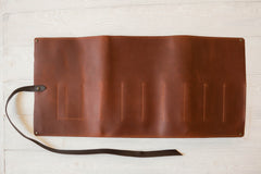 Leather Tool Storage Roll for 8 Tools - TR8X