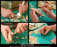 3-Piece Spoon Carving Set – Spoon Carving, Detail & Whittling Knife Set – S17