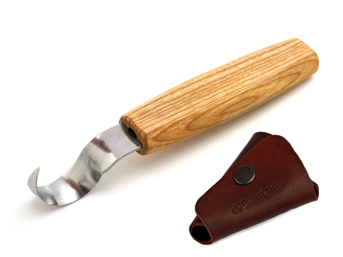 Spoon Carving Knife in Leather Sheath - SK1S