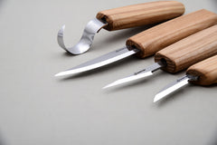 Extended Wood Carving Knife Set  – Whittling, Detail & Spoon Carving Knives Set  – S09