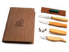 Spoon and Kuksa Carving Professional Set with Knives and Strop in a Book Case BeaverCraft - S43 book