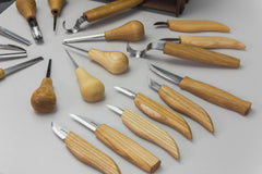 Large Wood Carving Tool Set with 20 Tools (Left-handed) - S57L