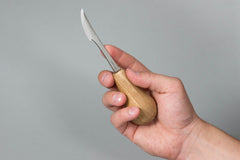 Universal Wood Carving Knife – Palm-Handled Whittling Knife for Beginners & Professionals - C17P
